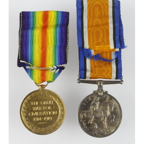 1520 - BWM & Victory Medal to 22736 Gdsm J Waywell G.Gds.  (2)