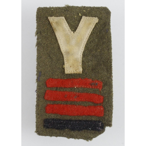 1565 - Cloth badge: 5th Infantry Division/17th Infantry Brigade/2nd Bttn.Northamptonshire Regiment WW2 Comb... 