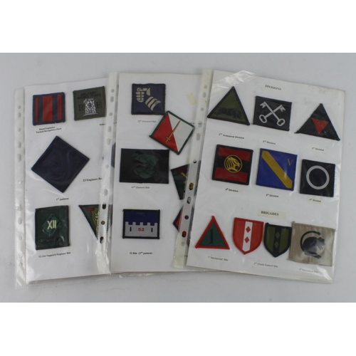 1571 - Cloth badges: British Army Tactical Recognition Flashes from 1990 onwards all in excellent condition... 