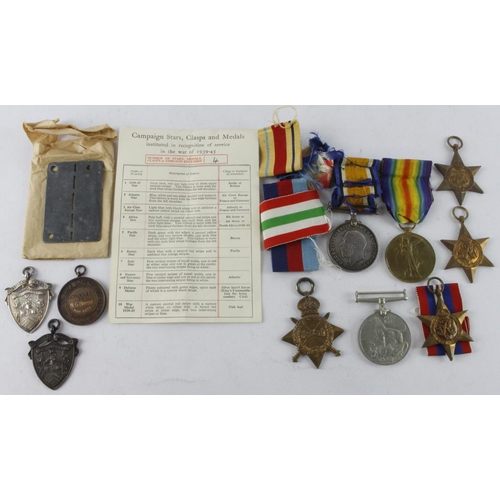 1603 - Family group, 1915 Star Trio to 2559 Pte. W Brodie 1-Lovats Scouts. Mounted on bar. MIC: To Gallipol... 