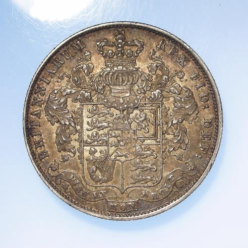 168 - Halfcrown 1825 toned nEF