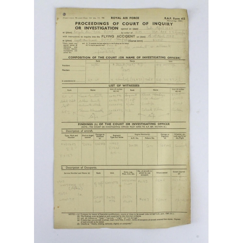 1771 - RAF flying accident report which happened on the 1st April 1948 at RAF Bump when a Harvard IIB on a ... 