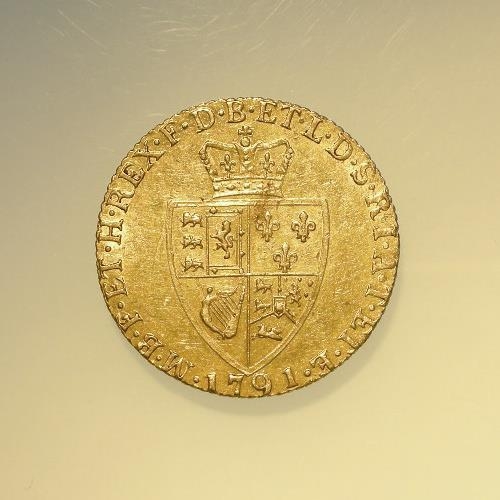 20 - Guinea 1791 VF, some surface marks.