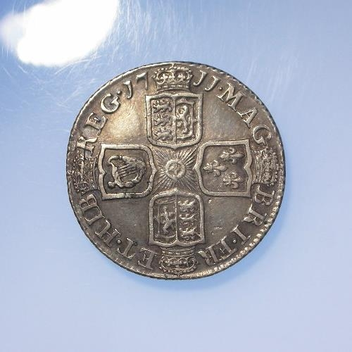 220 - Shilling 1711 fourth bust VF