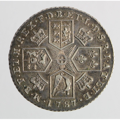 221 - Shilling 1787 no hearts, S.3743, GVF