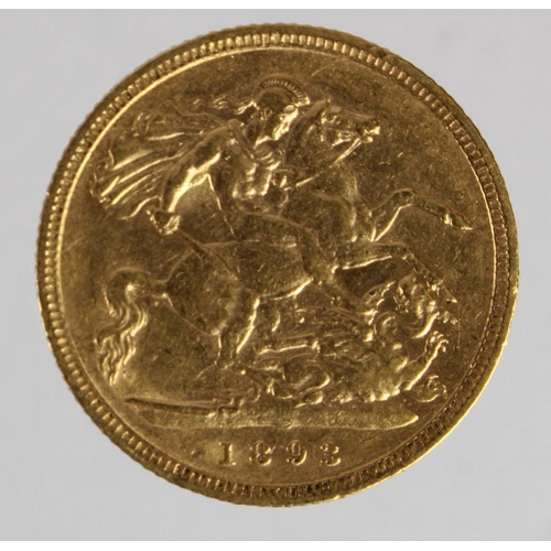 26 - Half Sovereign 1893 nVF