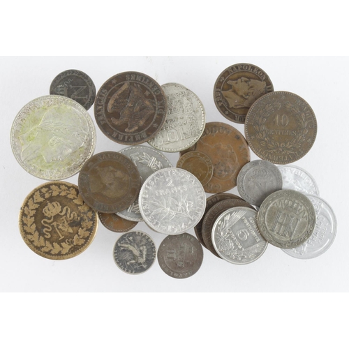 523 - France (24) 19th-20thC including silver, mixed grade.