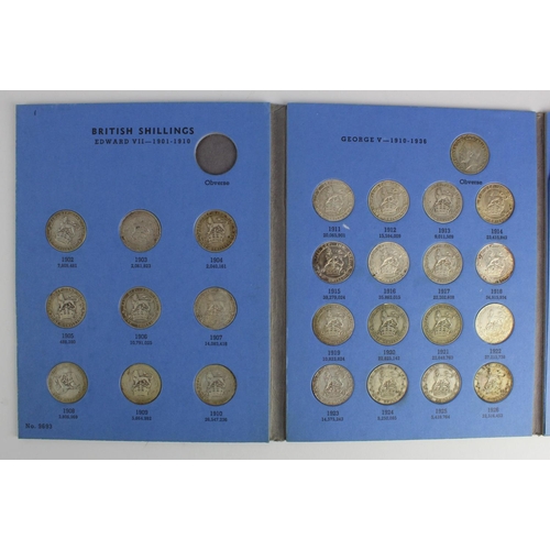 643 - GB Shillings (37) housed in a Whitman folder: Great Britain Shillings Collection 1902 to 1936, mixed... 