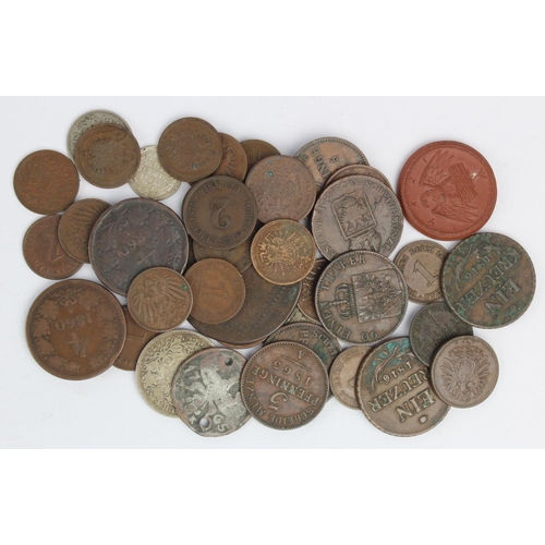 696 - Germany (44) 18th-20thC assortment, a few silver, mixed grade.