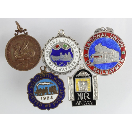 861 - Railway medals (3) comprising 2x NUR silver medals relating to the Orphan Fund and a bronze medal re... 