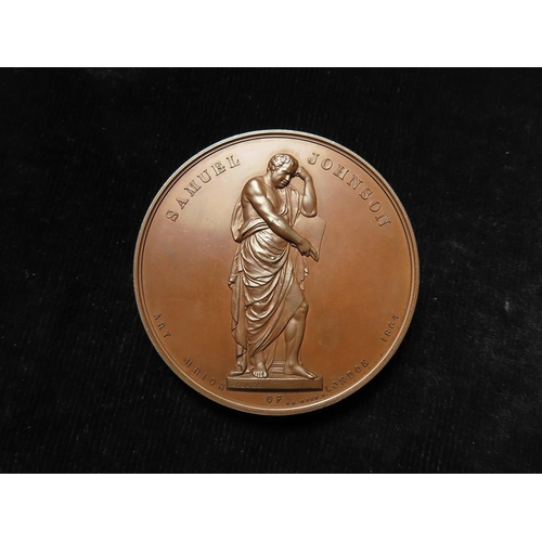 903 - British Commemorative Medal, bronze d.55mm: John Bacon, Art Union of London 1864 (medal) by J.S. Wyo... 