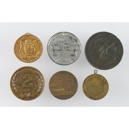 963 - South African Commemorative Medals (6) bronze and base, 19th-20thC assortment.