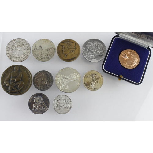 971 - Switzerland, Commemorative Medals (10) 1930s-1970s including silver.