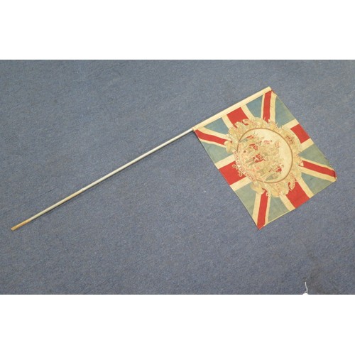 412 - Royalty interest. A large flag 'British Empire, Sons of the Empire', circa early 20th Century, depic... 