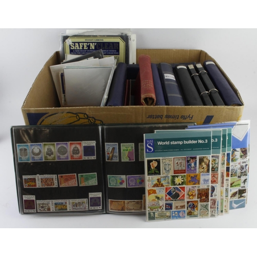 163 - Large box of various albums / stockbooks and loose. One country albums for Austria, Germany (E and W... 