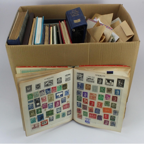 164 - Large box of World stamps, the vast majority used in packets, some sorted by country and in albums. ... 