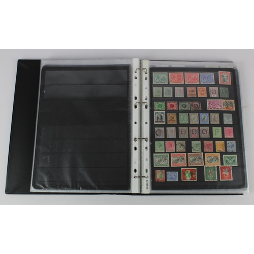 182 - Red binder of various stamps on stocksheets, cat £2000+