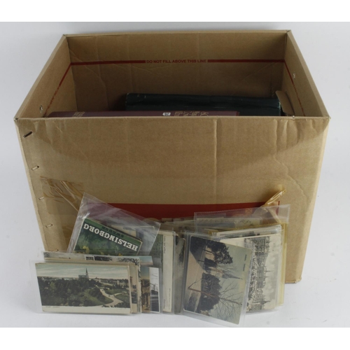 192 - Sweden large Postal History and Postcard accumulation in a large carton, with an album of Wartime Ce... 