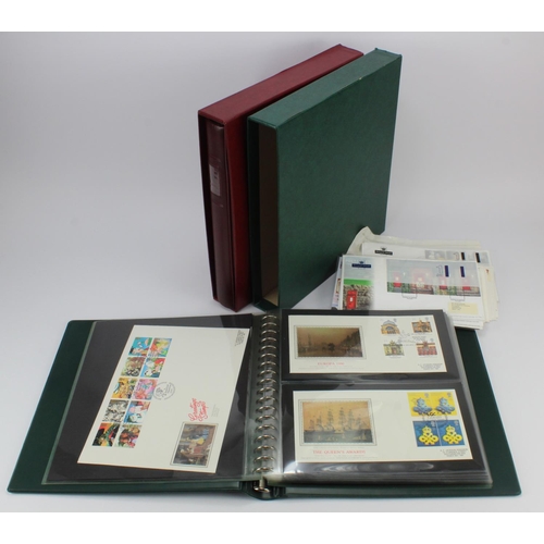 201 - Benham Silk large size FDC's housed in two full albums 1984 to 1994, plus a few loose other GB FDC's... 