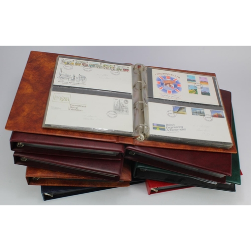 215 - GB FDC's from the late 1960's to c1995 housed in binders. Most town postmarks except for 2x Benham C... 