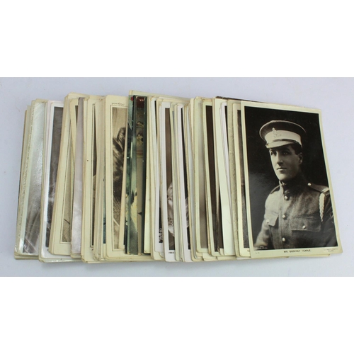 258 - Edwardian actors & actresses, large original collection (approx 114 cards)