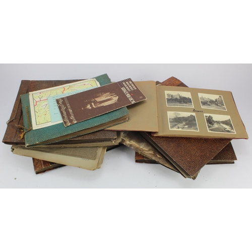 270 - Grand Tour of Europe style collection in several original albums, 1930's era, postcards and ephemera... 