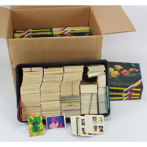 332 - Trading Cards, Box containing odds & part sets, (many Batman) & smaller boxes of Gum Wrappers, great... 