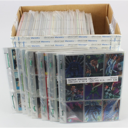 333 - Trading Cards, Box of approx 50 complete sets in large pages, mainly EXC, some duplication (Buyer co... 