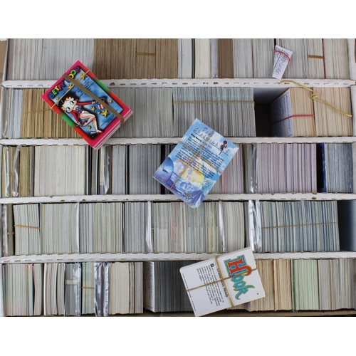 345 - Trading Cards, large box containing approx 2500 sorted odds, great duplication, needs viewing, mainl... 