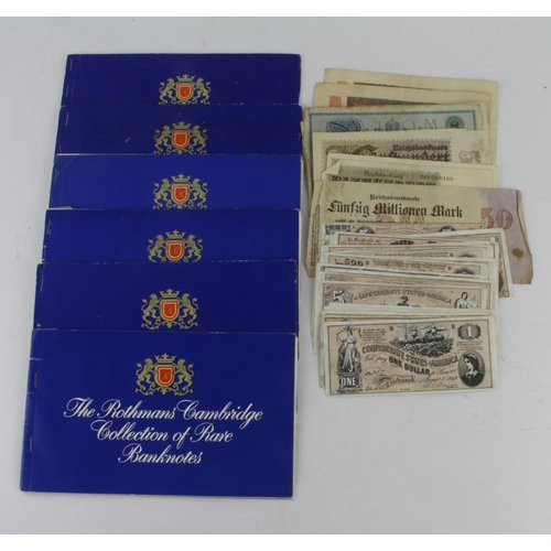 347 - A & B C Gum, Civil War Banknotes 1965 various odds x25 cat £100 plus a selection of real banknotes. ... 