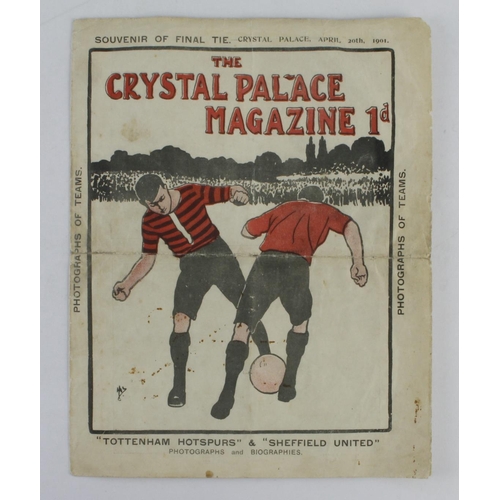 421 - English Cup Final 20th April 1901 Sheffield United v Tottenham Hotspur at Crystal Palace. The Crysta... 