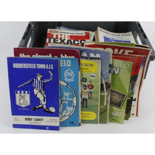 639 - Football programmes - crate full of Huddersfield Town home and away games from the late 1950's to ea... 