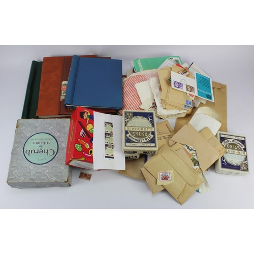 75 - GB - large bag with an untidy mix of material, bags of off paper and on paper kiloware. Little QV bu... 