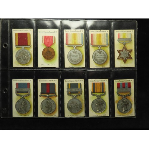 385 - Taddy - British Medals & Ribbons, complete set in pages mainly G or better cat value £750