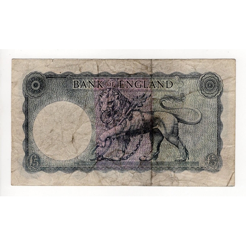 17 - O'Brien 5 Pounds FORGERY, an unusual copy of the Lion and Key issue with serial number prefix way ou... 