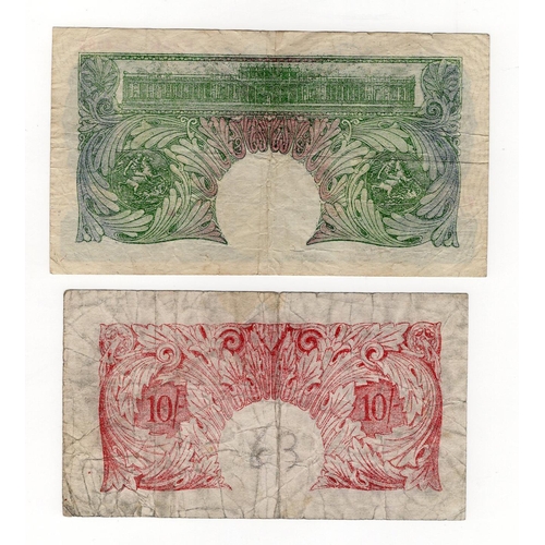 18 - O'Brien FORGERIES (2), 10 Shillings all printed in one colour including the serial numbers, the reve... 