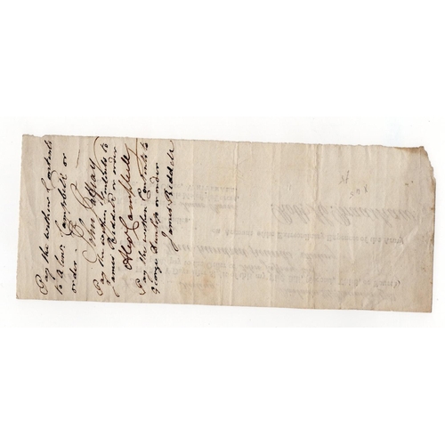 2 - Sight Bill, 300 Pounds Sterling thirty day sight bill, Barbados 24th December 1782, on account of th... 