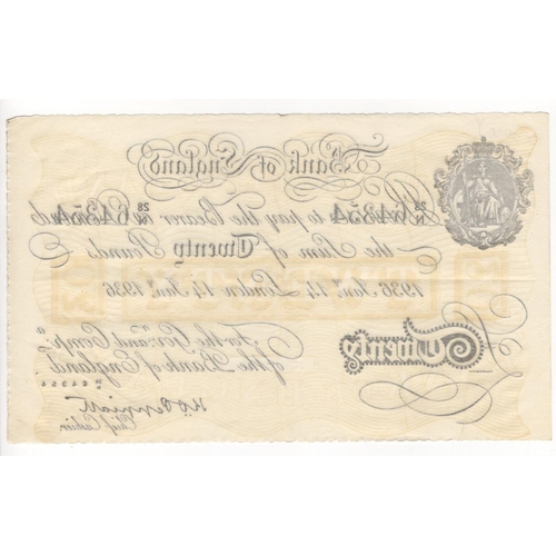 23 - Peppiatt 20 Pounds a good quality FORGERY with 'watermark' in underprint dated 14th January 1936, se... 