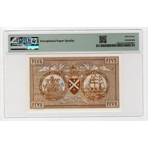 357 - Scotland, Bank of Scotland 5 Pounds SPECIMEN note dated 25th September 1961, signed Lord Bilsland an... 