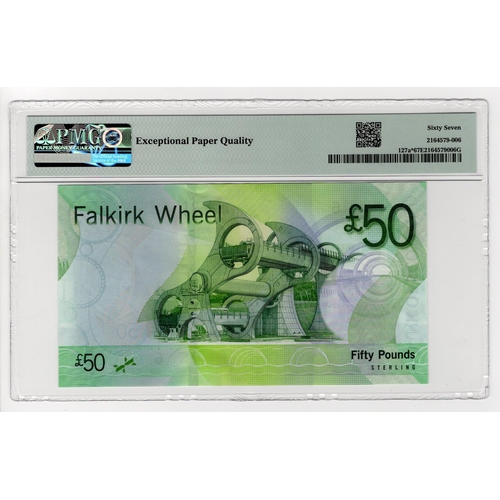 358 - Scotland, Bank of Scotland 50 Pounds dated 17th September 2007, REPLACEMENT note 'ZZ' prefix, Falkir... 