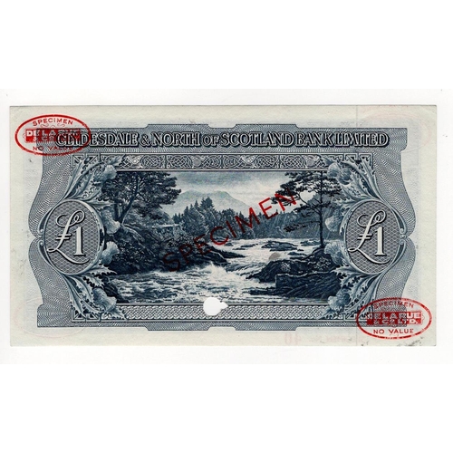 362 - Scotland, Clydesdale & North of Scotland Bank 1 Pound dated 1st June 1955, signed J.J. Campbell, red... 