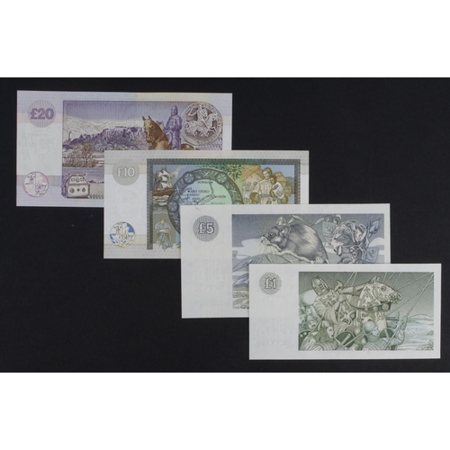 365 - Scotland, Clydesdale Bank (4), 20 Pounds dated 2000 commemorative note 'year 2000' with LOW serial M... 