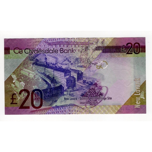 370 - Scotland, Clydesdale Bank 20 Pounds dated 11th July 2009, signed David Thorburn, REPLACEMENT note se... 