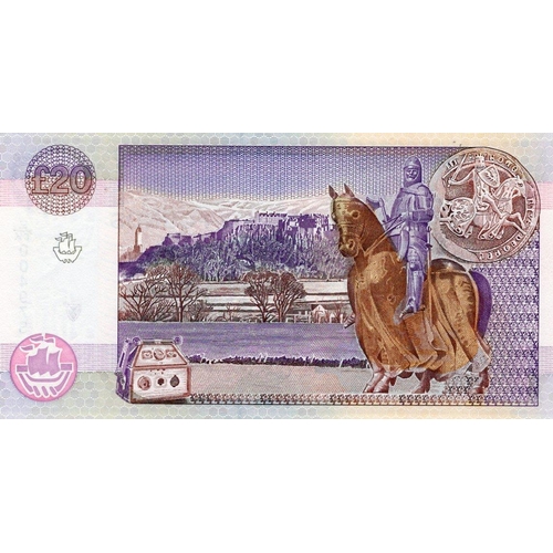 371 - Scotland, Clydesdale Bank 20 Pounds dated 1st September 1994, first issue with ascending serial numb... 