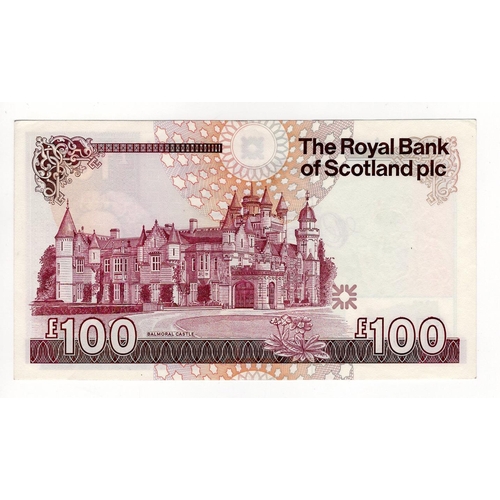 394 - Scotland, Royal Bank of Scotland 100 Pounds dated 30th March 1999, signed G.R. Mathewson, serial A/2... 