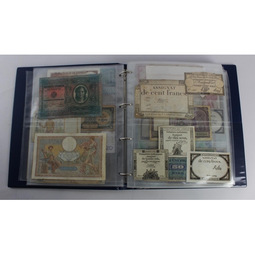 931 - World (280+), an album of mixed world notes to include Bermuda 1 Pound 1957, East Africa 1 Shilling ... 