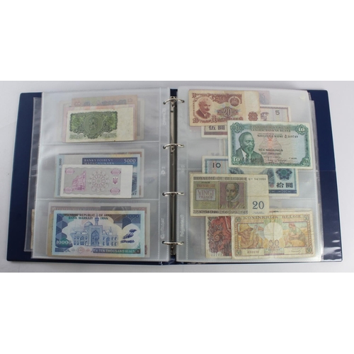 931 - World (280+), an album of mixed world notes to include Bermuda 1 Pound 1957, East Africa 1 Shilling ... 