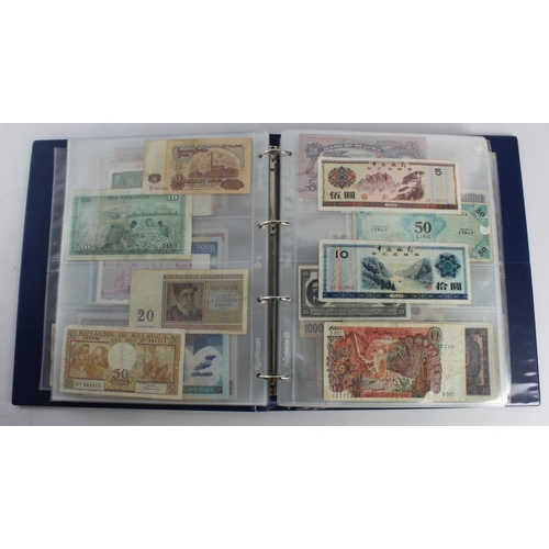 931 - World (280+), an album of mixed world notes to include Bermuda 1 Pound 1957, East Africa 1 Shilling ... 