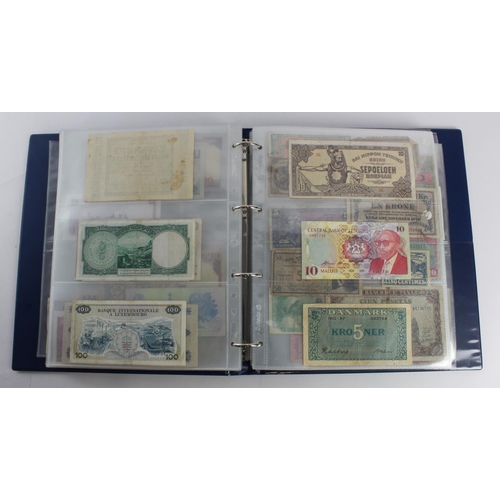 931 - World (280+), an album of mixed world notes to include Bermuda 1 Pound 1957, East Africa 1 Shilling ... 