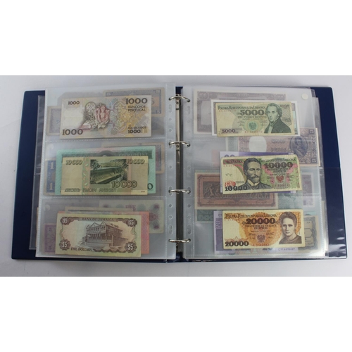 931 - World (280+), an album of mixed world notes to include Bermuda 1 Pound 1957, East Africa 1 Shilling ... 